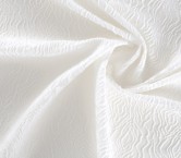 White jacquard relief