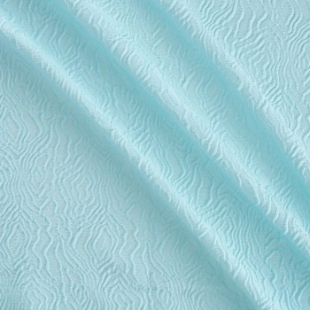 Turquoise jacquard relief