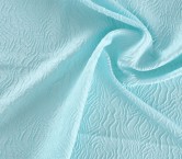 Turquoise jacquard relief