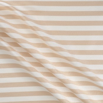 Beige jacquard stripes