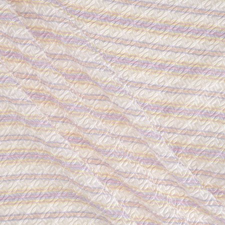 Lilac yellow jacquard cloqu?