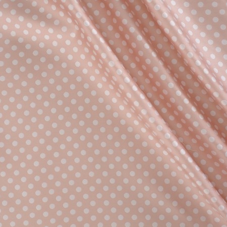 Light pink mikado jacquard topos pl