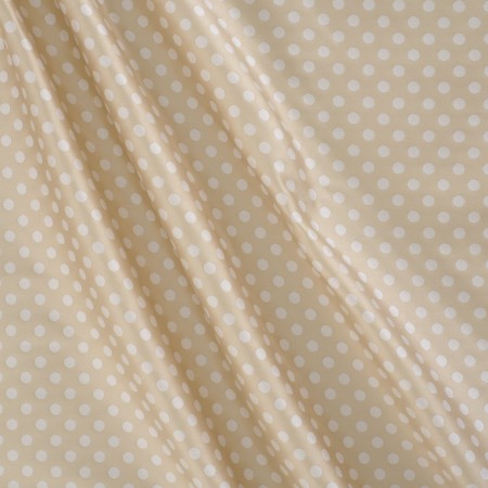 Beige mikado jacquard topos pl