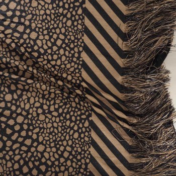 Black jacquard rafia