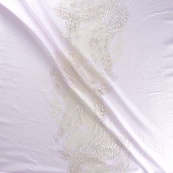 Lilac jacquard floral lam?