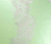 Jacquard floral lamÉ crema