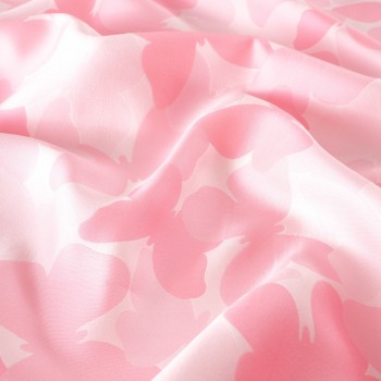 Pink jacquard butterfly