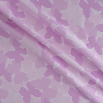Lilac jacquard butterfly