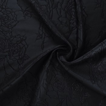 Black jacquard relief