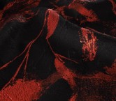 Red black jacquard fil coup?