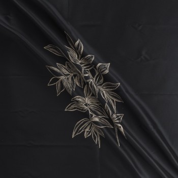 Mikado jacquard pano 127cm. negro