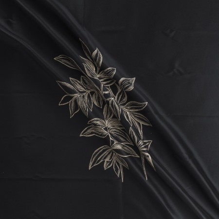 Mikado jacquard pano 127cm. negro