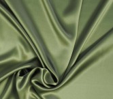 Green kaki versalles silk satin