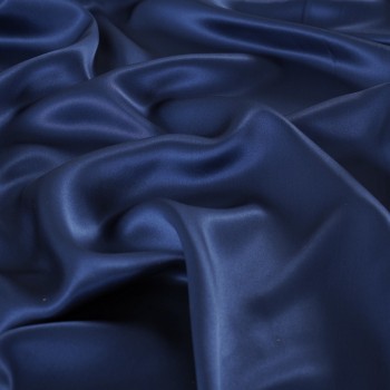 Blue navy versalles silk satin