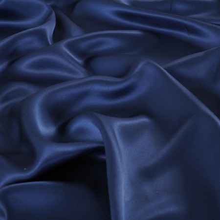 Versalles satÉn de seda azul marino