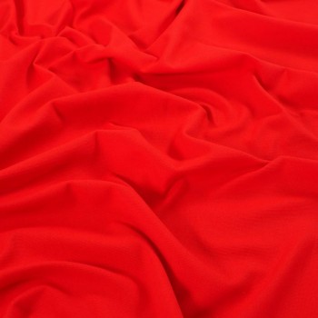 Red roberta pique cotton stretch