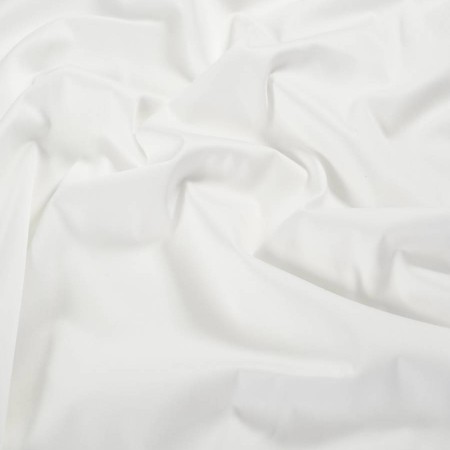 White dallas stretch satin cotton