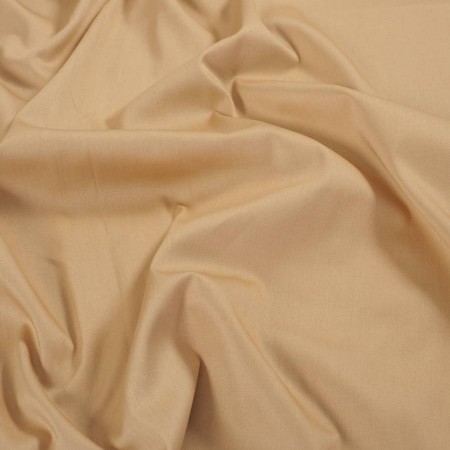 Beige dallas satin cotton stretch