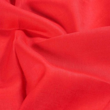 Red orange senegal linen