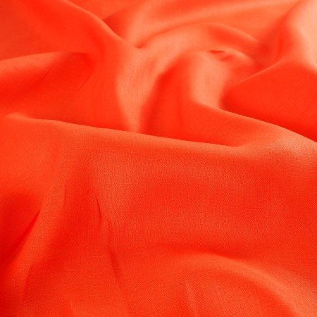 Orange brick senegal linen