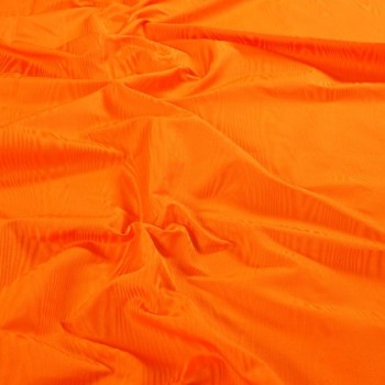 Orange raso jacquard muarÉ