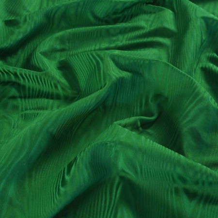 Forest green van gogh moirÉ taffeta