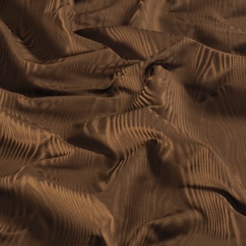 Brown raso jacquard muarÉ