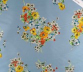 Estampado flor 515 azul