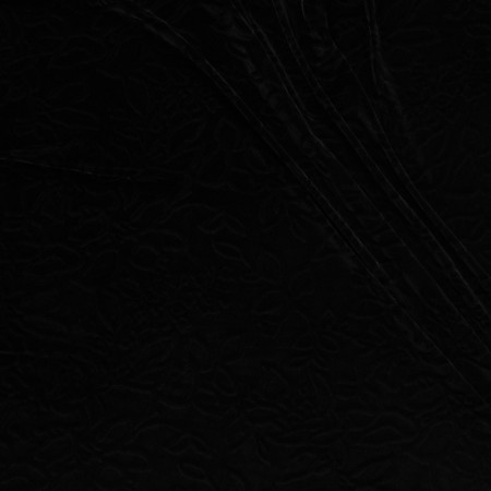 Black embossed print velvet