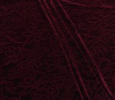 Petroleum embossed print velvet
