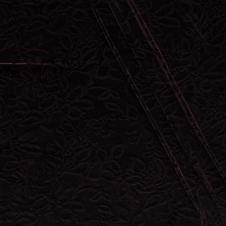 Bordeaux embossed print velvet