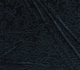 Petroleum embossed print velvet