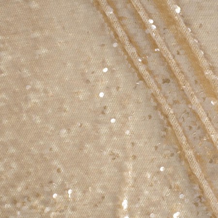 Fantasia con lentejuelas beige