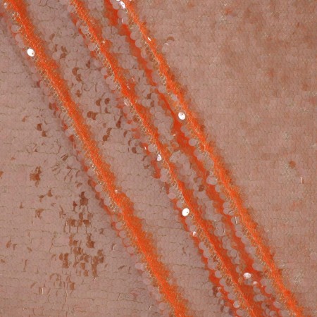 Fantasia con lentejuelas naranja