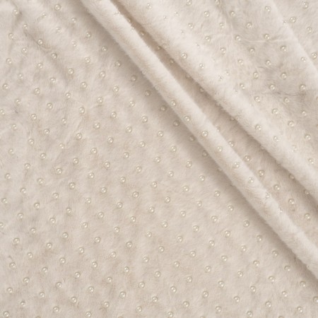 White cuddly touch with pearls