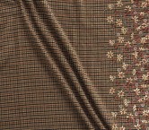 Lana con lentejuelas marron