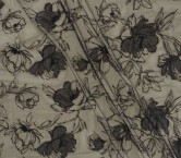 Tul bordado flor = 3006 negro