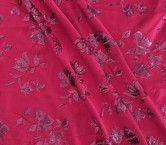 Twill bordado lentejuelas fuxia