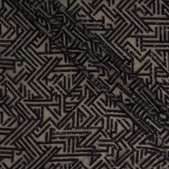 Organza lentejuelas negro