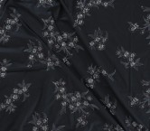 White embroidered cotton flower