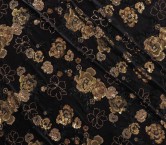 Blue velvet embroidery