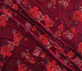 Blue velvet embroidery