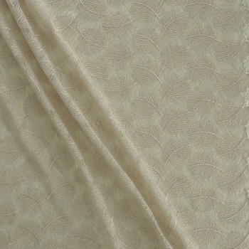 Bordado lentejuelas beige