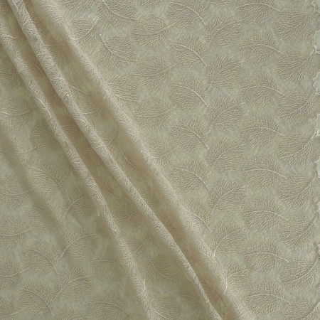 Bordado lentejuelas beige