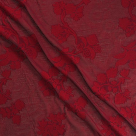Jacquard fil coupè rojo