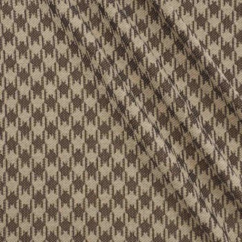 Brown jacquard geometric