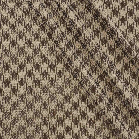 Jacquard geométrico marron