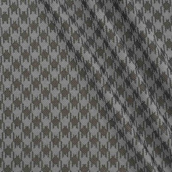 Grey jacquard geometric