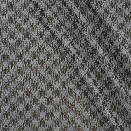 Jacquard geométrico gris