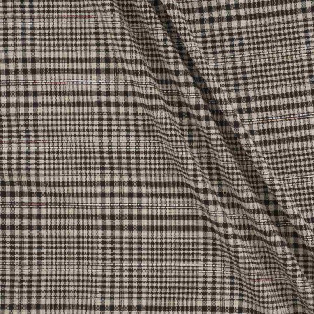 Brown fantasy tweed checks